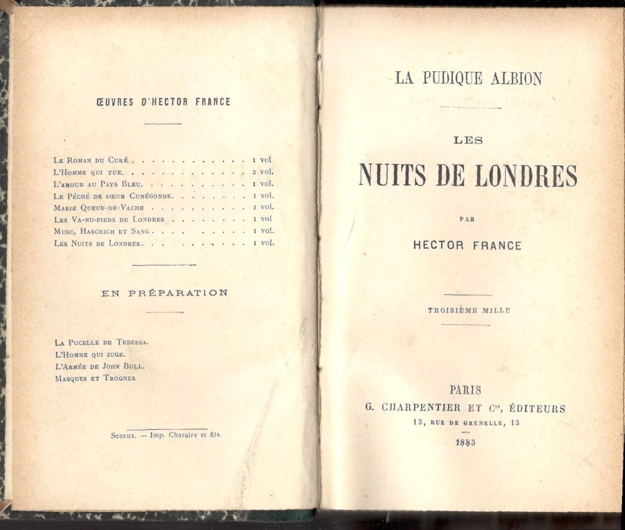 La Pudique Albion. Les Nuits de Londres