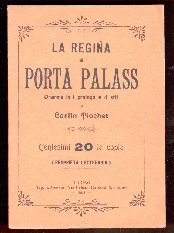 La regiña d' Porta Palass. Dramma in 1 prologo e … | Immagine Gallery 1