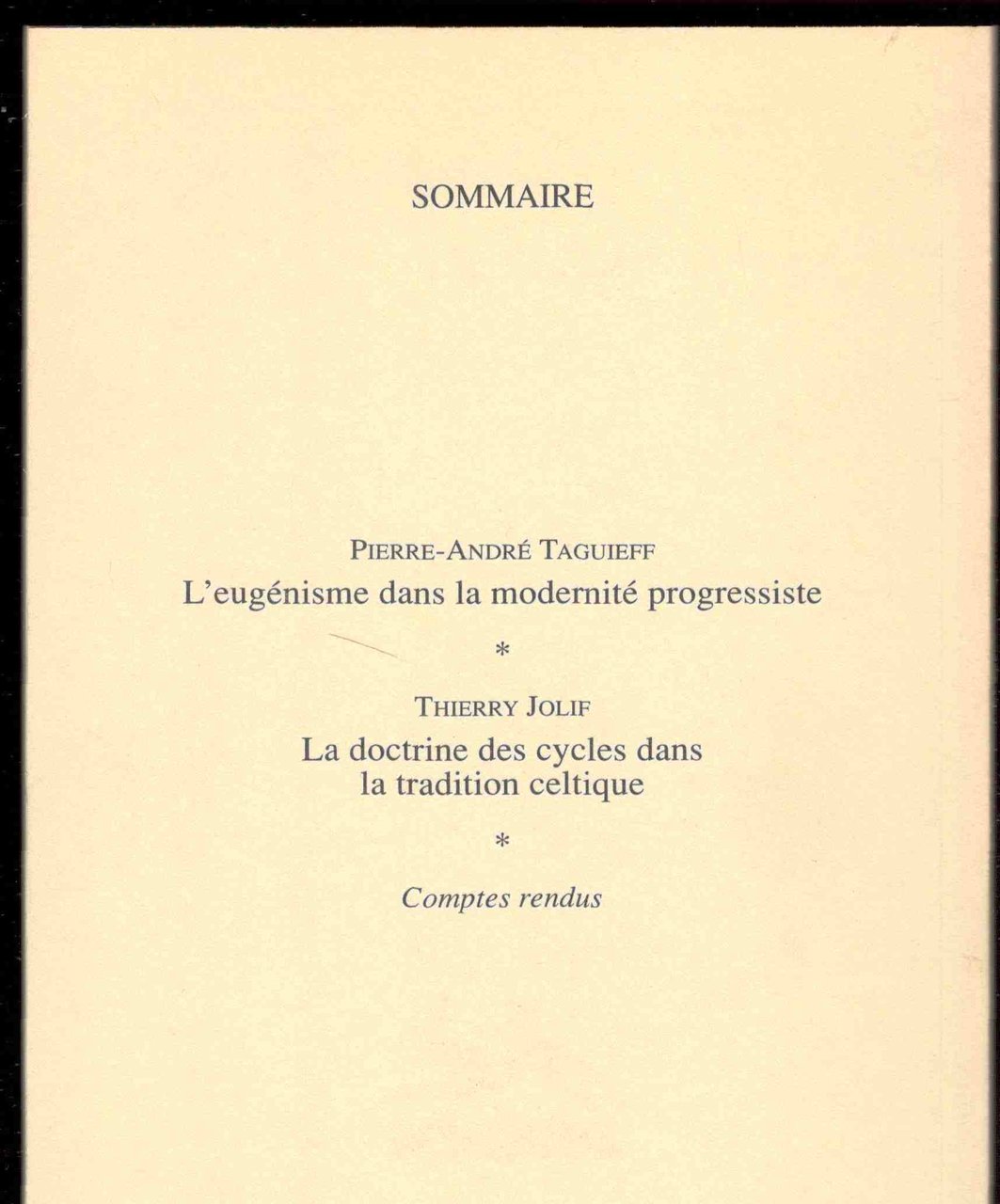 La règle d'Abraham. Revue semestrielle. N. 14. Décembre 2002