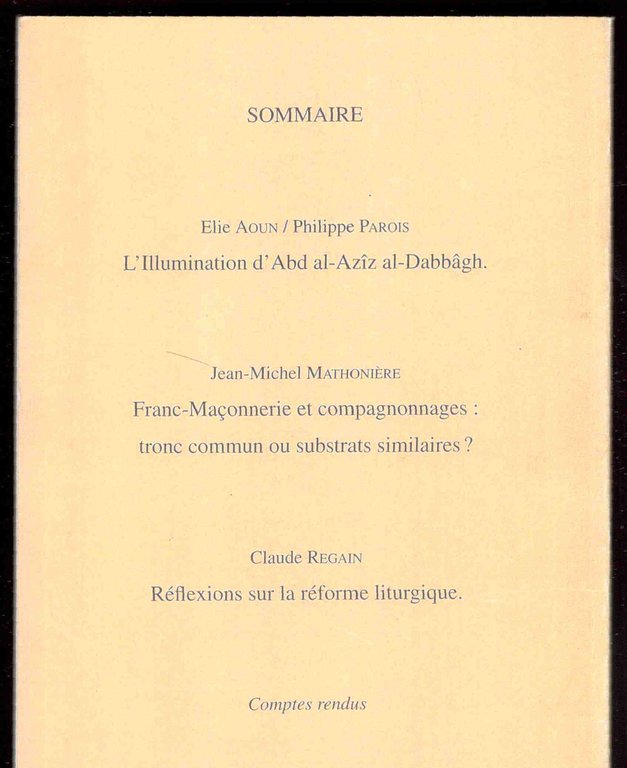 La règle d'Abraham. Revue semestrielle. N. 5. Juin 1998
