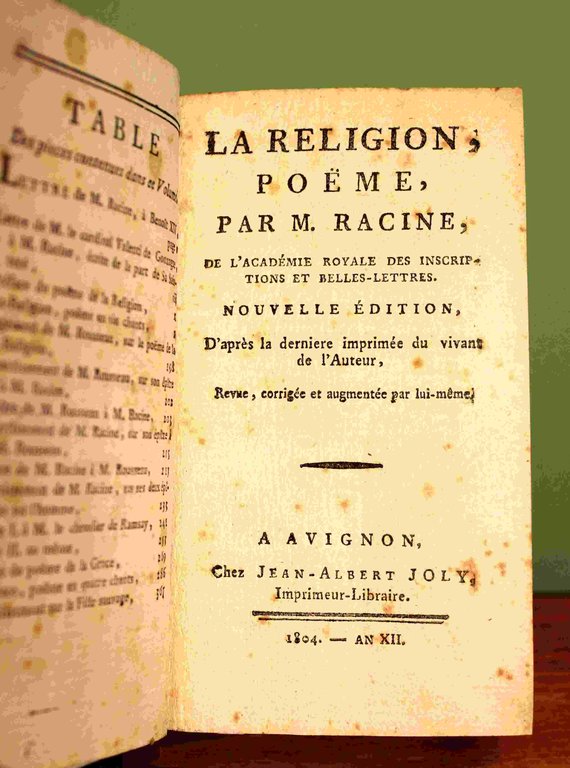 La Religion, poème. Nouvelle édition d'après la dernière imprimée du …