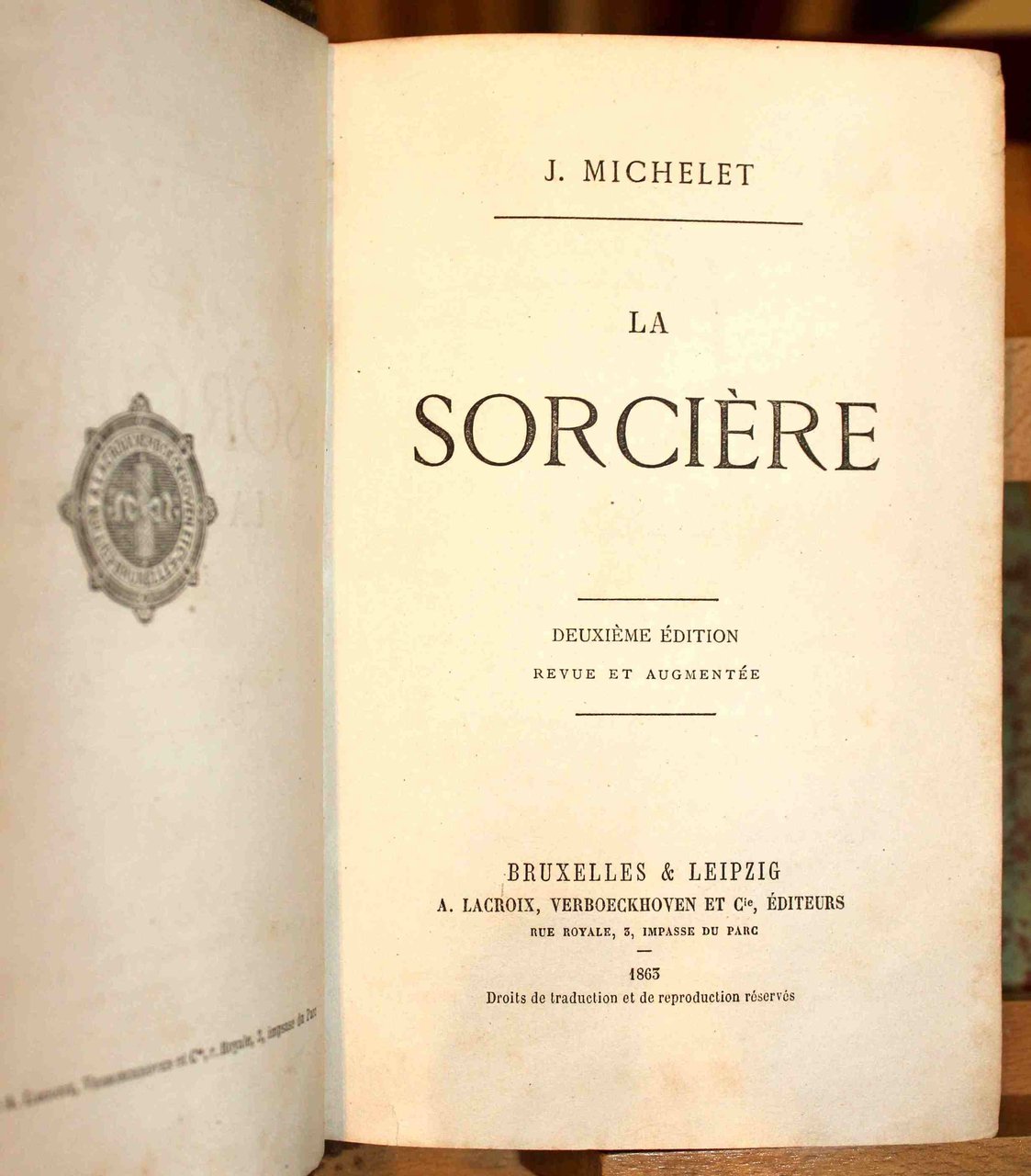 La sorcière. Deuxième édition revue et corrigée