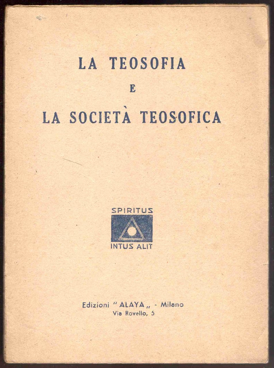 La Teosofia e la Società Teosofica