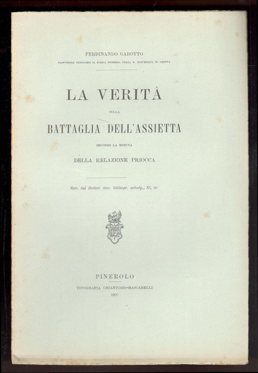 La verità sulla battaglia dell'Assietta secondo la minuta della relazione … | Immagine Gallery 1