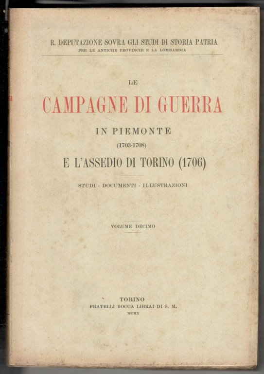 Le campagne di guerra in Piemonte (1703-1708) e l'assedio di …