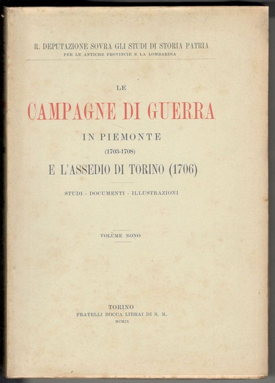 Le campagne di guerra in Piemonte (1703-1708) e l'assedio di …