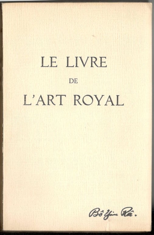 Le livre de l'art royal