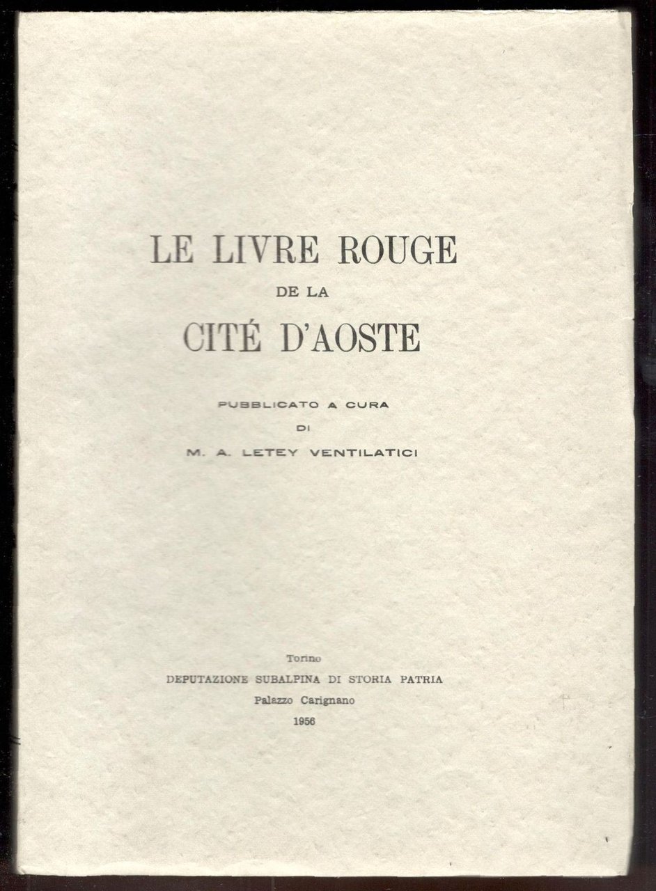 Le Livre Rouge de la cité d'Aoste