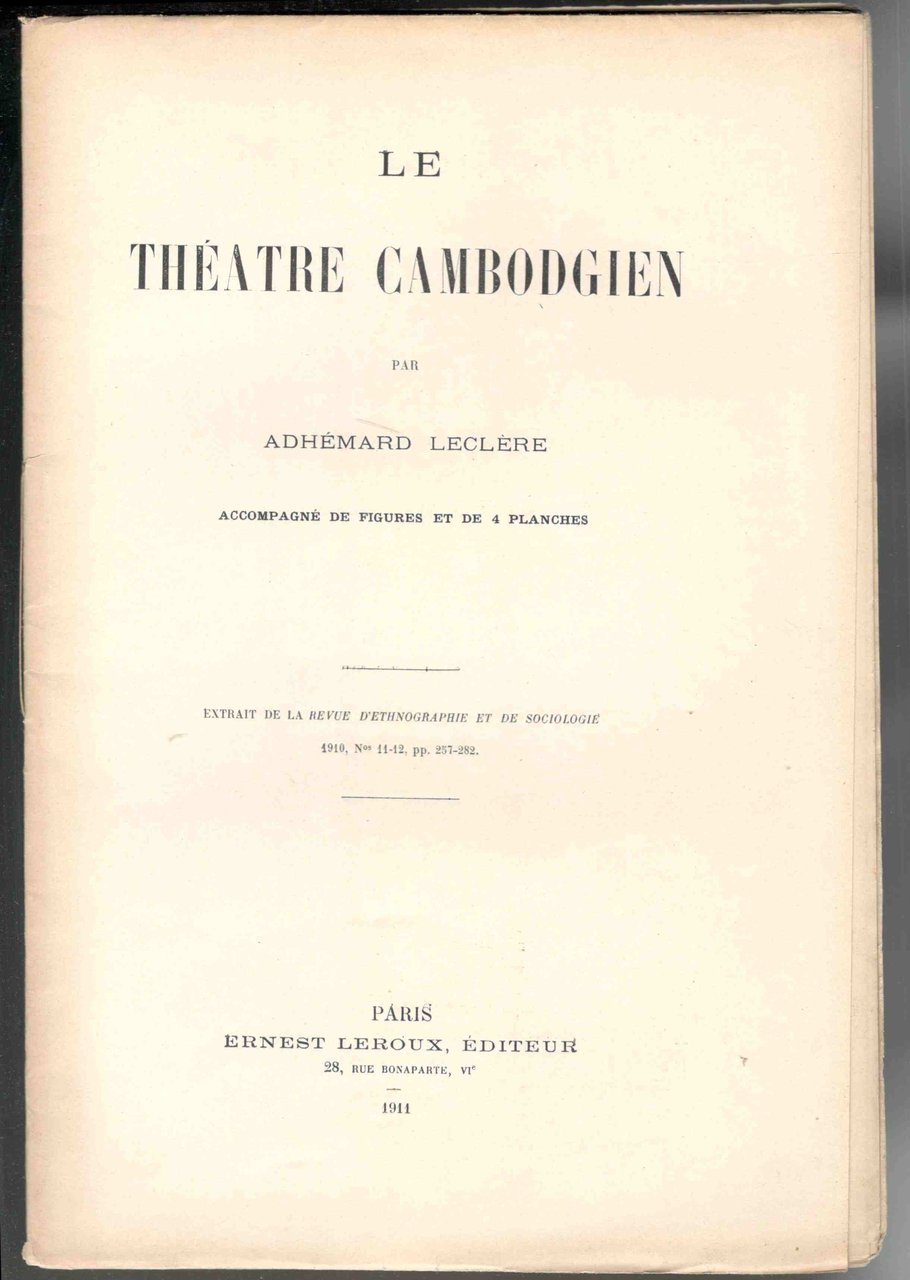 Le théatre cambodgien