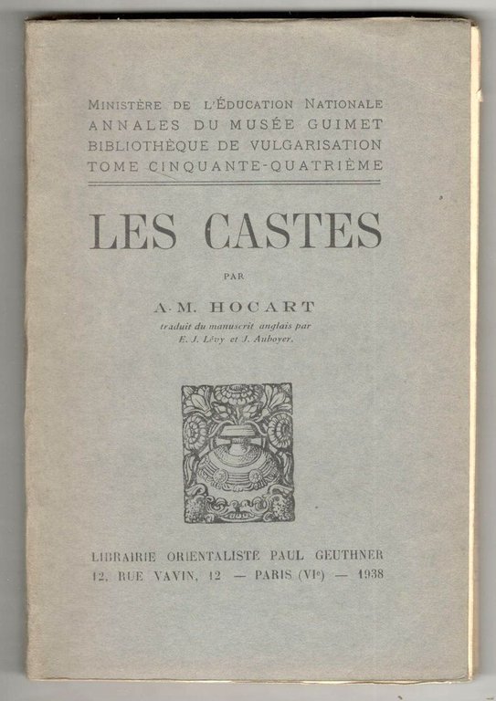 Les Castes. Traduit du manuscrit anglais par E. J. Lévy …