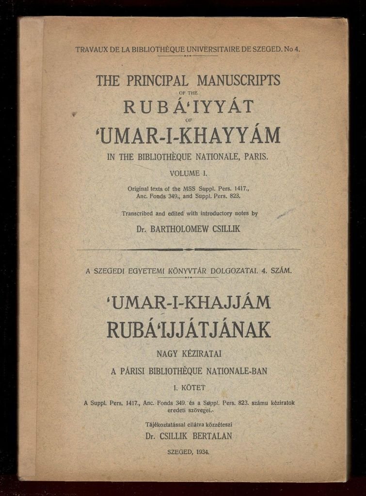 Les Manuscrits mineurs des Rubâ'iyât de Omar Khayyâm dans la …