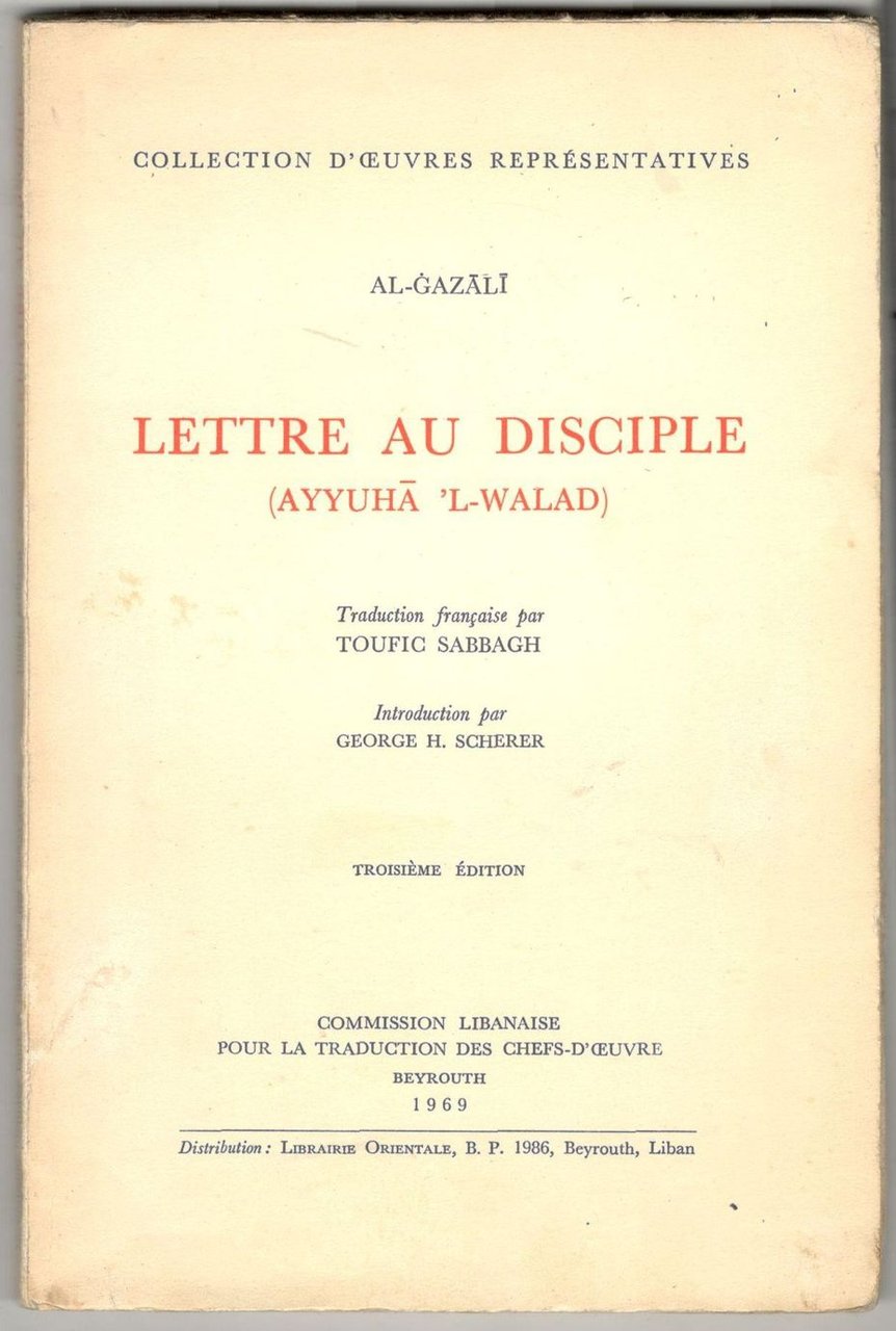 Lettre au disciple ( Ayyuha 'L-Walad )