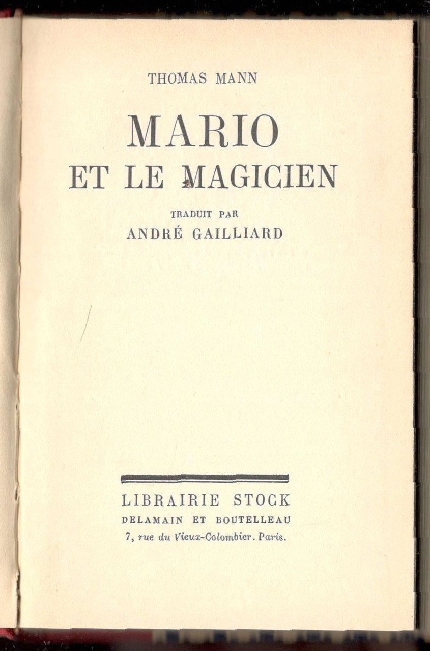 Mario et le magicien