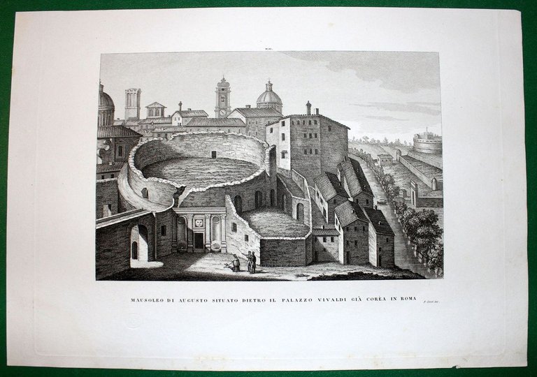 MAUSOLEO DI AUGUSTO SITUATO DIETRO IL PALAZZO VIVALDI GIA' COREA …