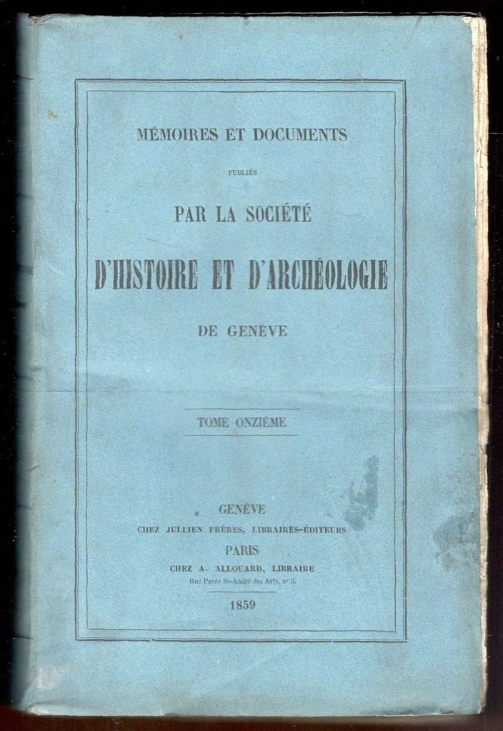 Mémoires et documents publiés par la Société d'Histoire et d'Archéologie …