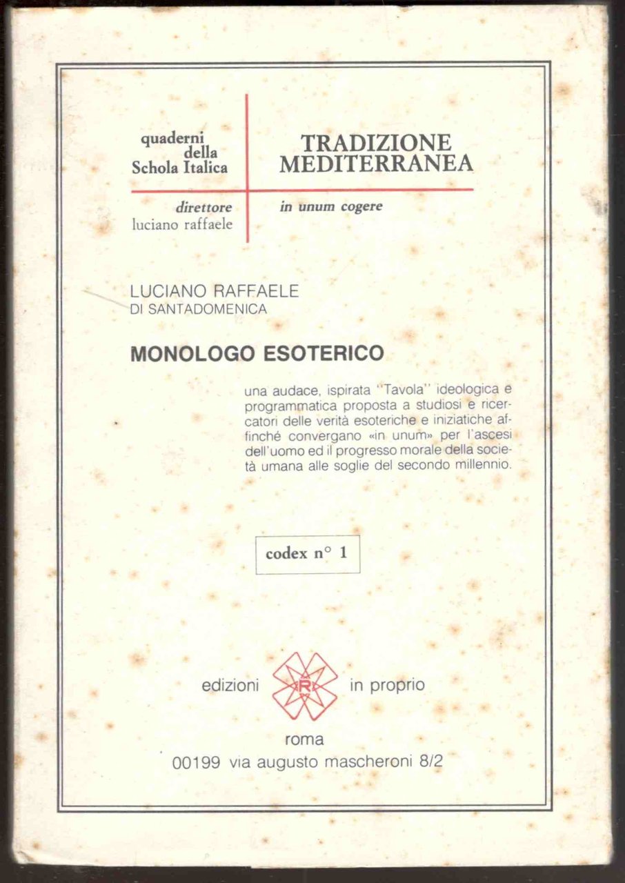 Monologo esoterico