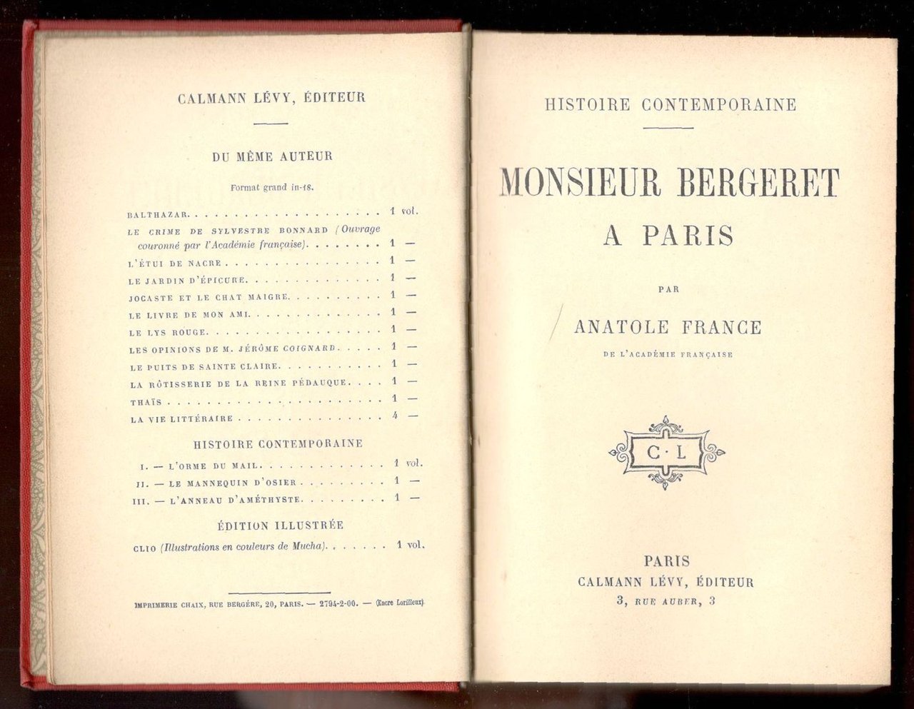 Monsieur Bergeret a Paris