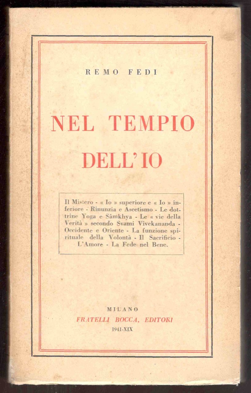 Nel tempio dell'Io