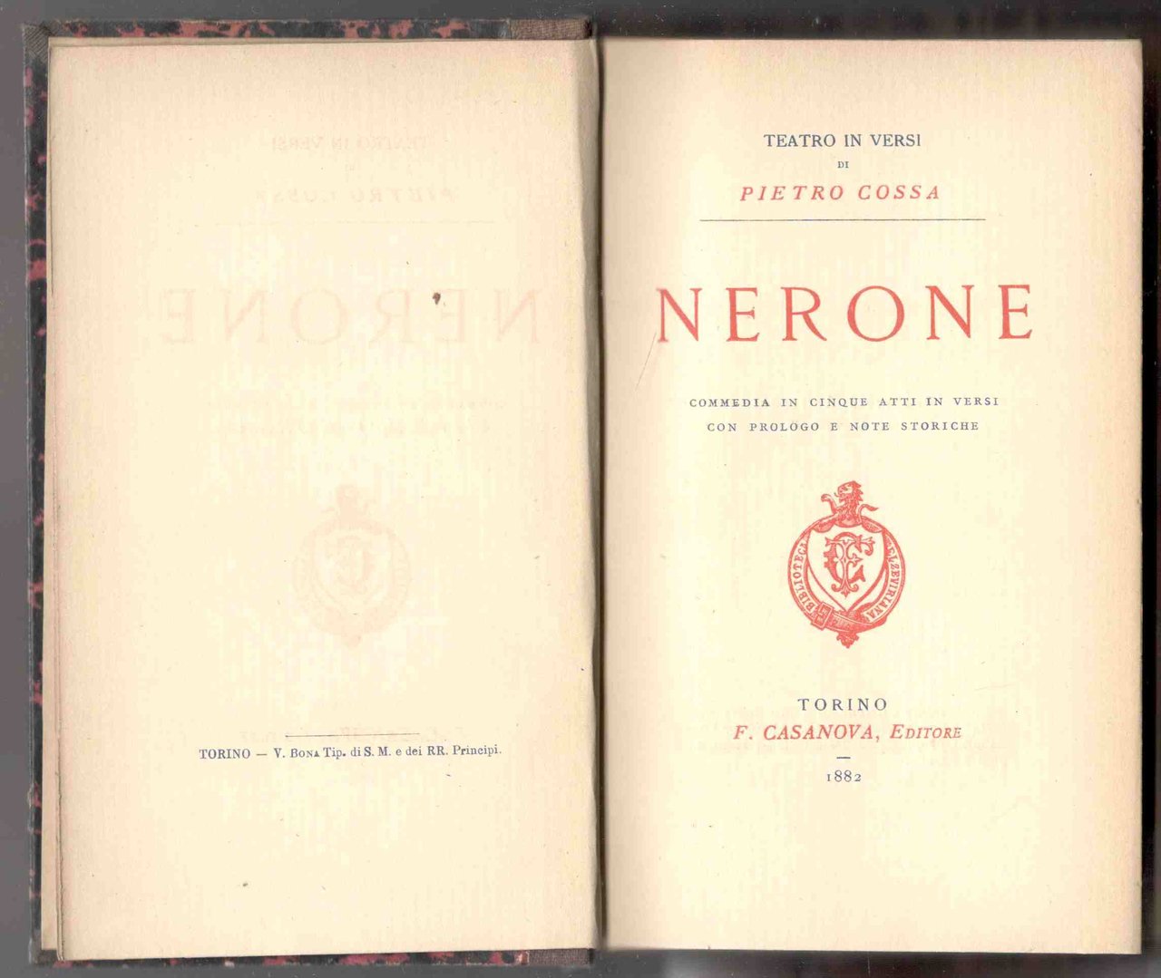 Nerone. Commedia in cinque atti in versi con prologo e …
