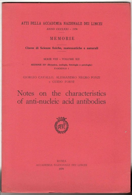 Notes on the characteristics of anti-nucleic acid antibodies