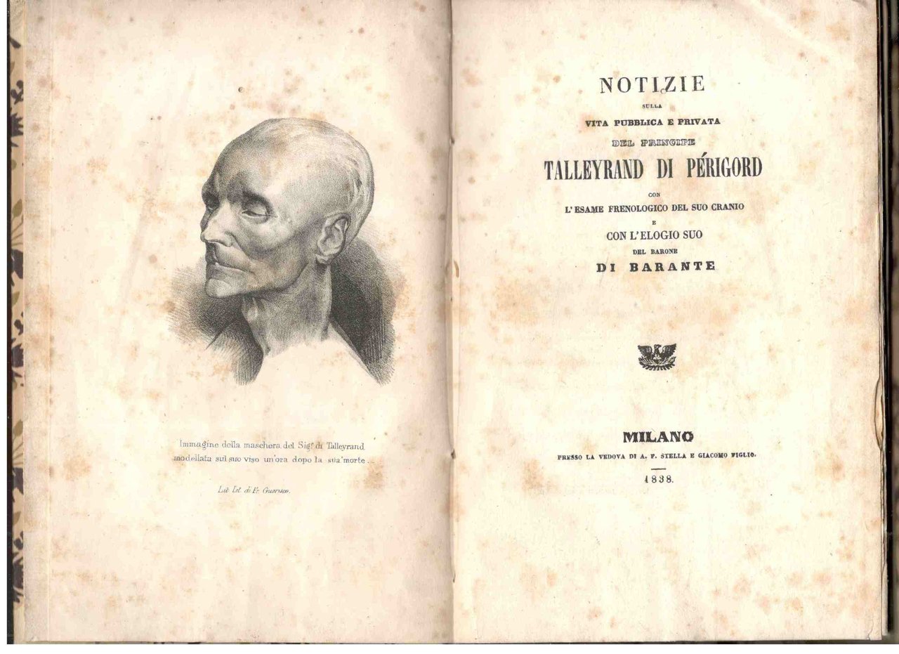Notizie della vita pubblica e privata del principe Talleyrand di …