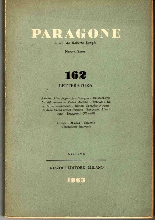 Paragone. Rivista di arte figurativa e letteratura. Nuova serie, 162