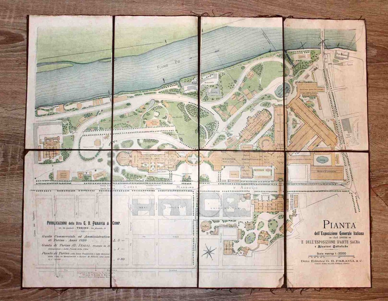 Pianta dell'Esposizione Generale Italiana e dell'Esosizione d'Arte Sacra e Missioni …