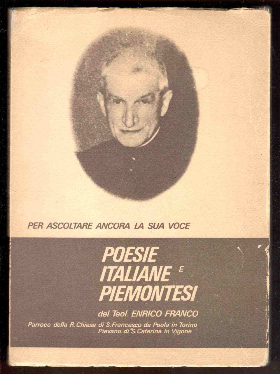 Poesie italiane e piemontesi del Teol. Enrico Franco | Immagine principale