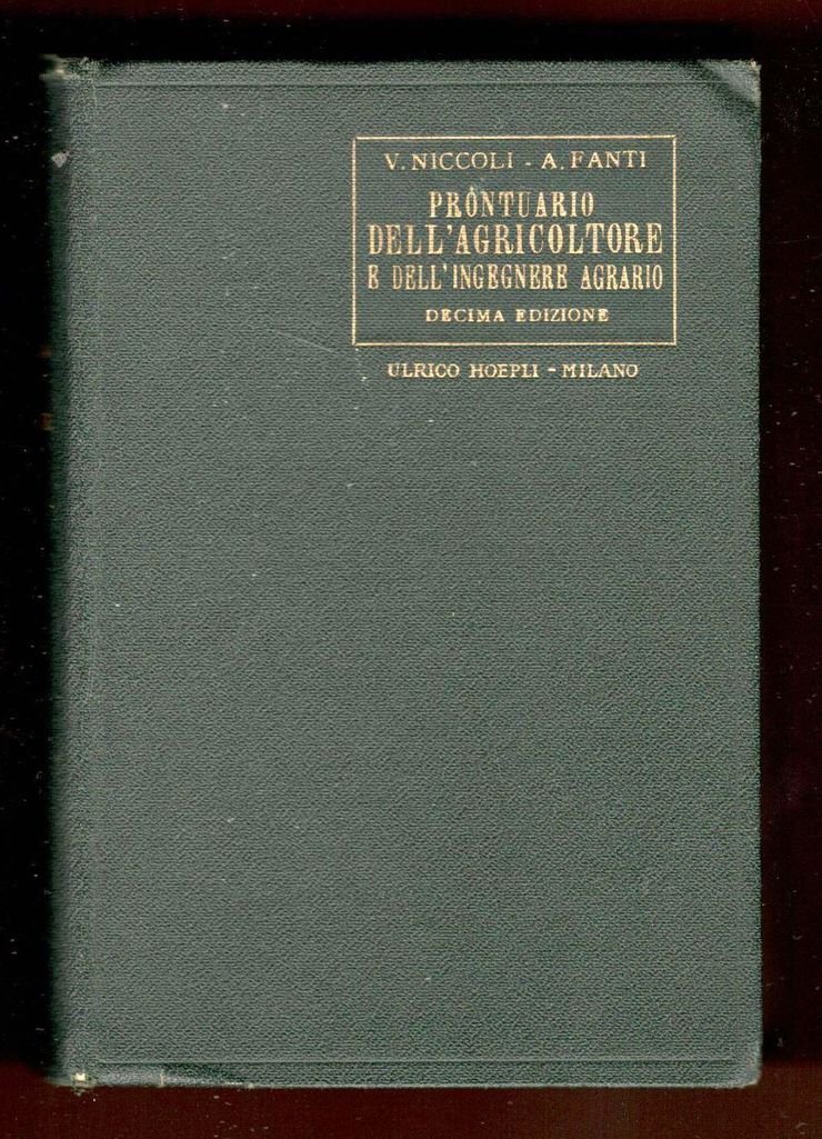 Prontuario dell'agricoltore e dell'ingegnere agrario