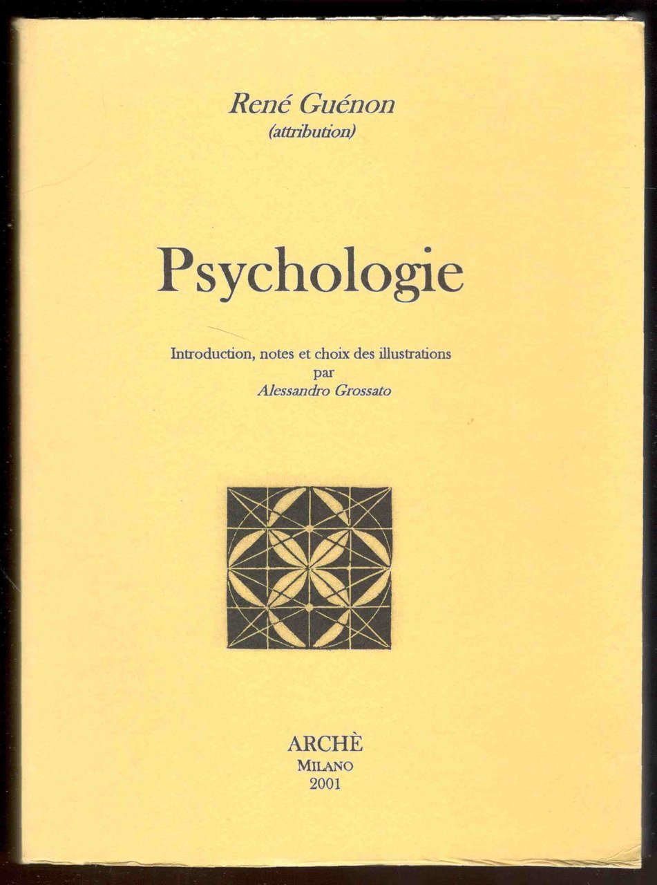 Psychologie. Introduction, notes et choix des illustrations per Alessandro Grossato