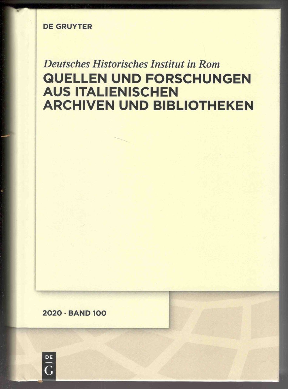 Quellen und Forschungen aus italienischen Archiven und Bibliotheken. Herausgegeben vom …