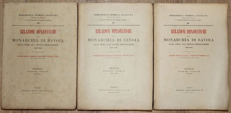 Relazioni diplomatiche della Monarchia di Savoia dalla prima alla seconda …