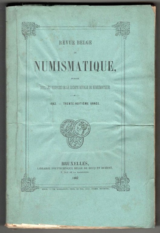 Revue belge de numismatique. Publiée sous les auspices de la …