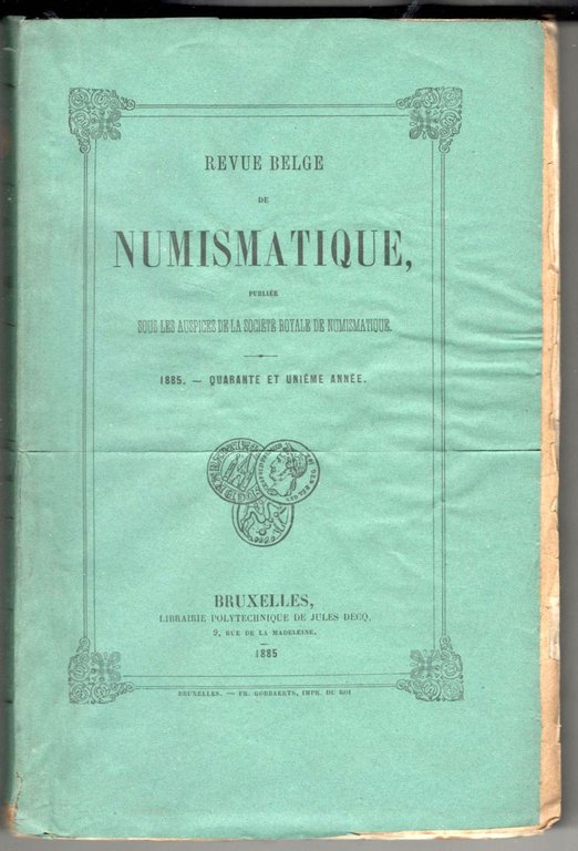 Revue belge de numismatique. Publiée sous les auspices de la …