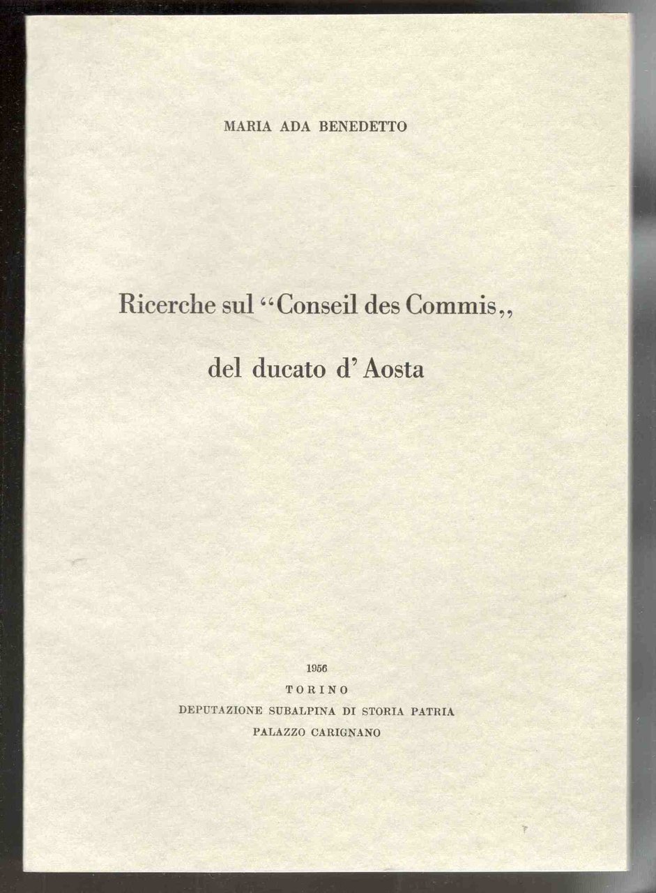 Ricerche sul 'Conseil des Commis' del ducato d'Aosta | Immagine principale