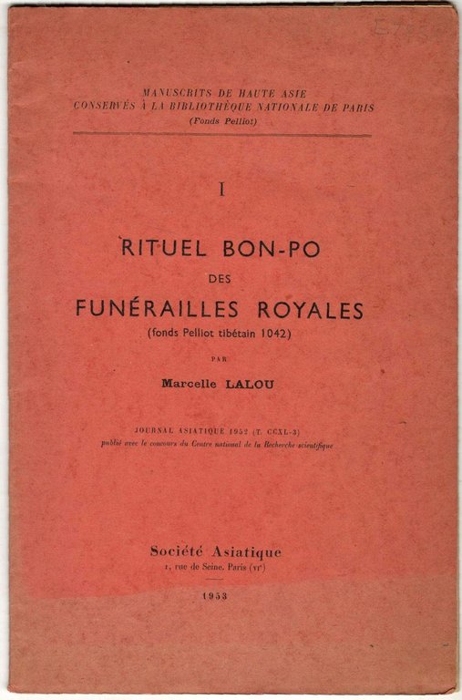 Rituel Bon-Po des funérailles royales (fonds Pelliot tibétain 1042)