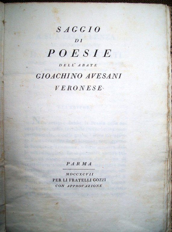 Saggio di poesie