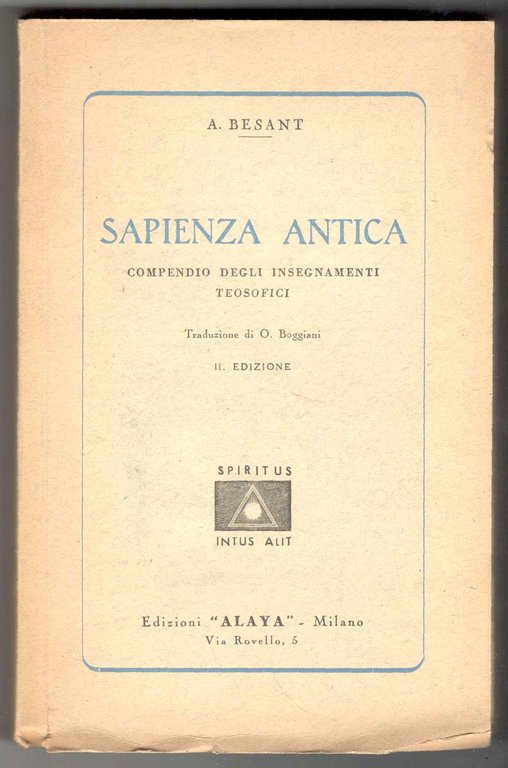 Sapienza antica. Compendio degli insegnamenti teosofici