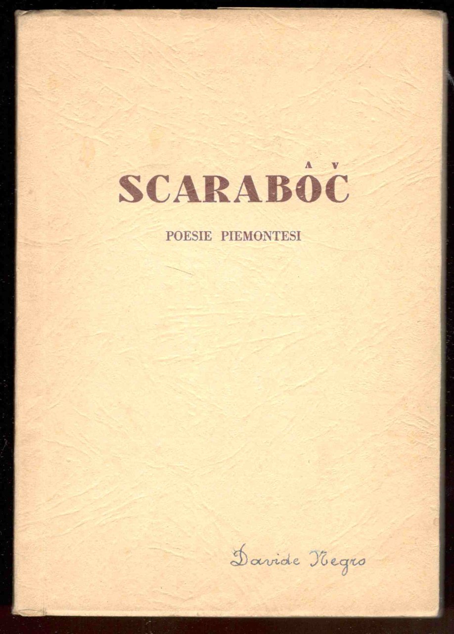 Scaraboc. Poesie piemontesi