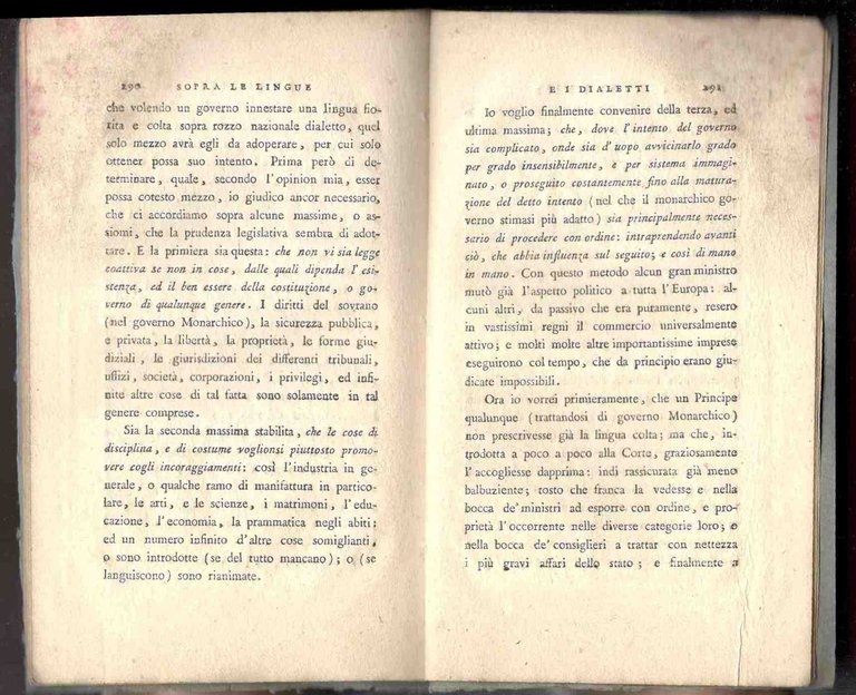 Sopra le lingue e i dialetti. Dissertazione accademica