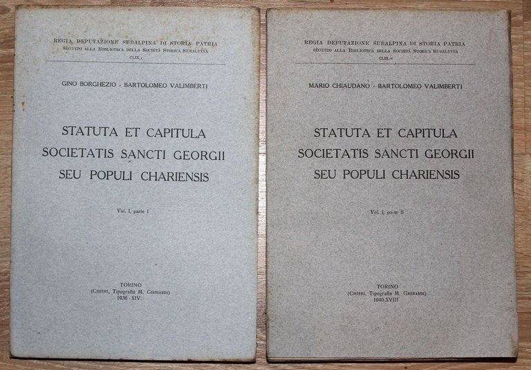 Statuta et capitula Societatis sancti Georgii seu populi chariensis. Vol. …