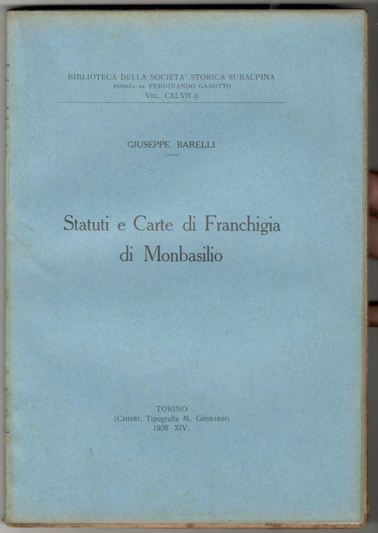 Statuti e carte di franchigia di Monbasilio
