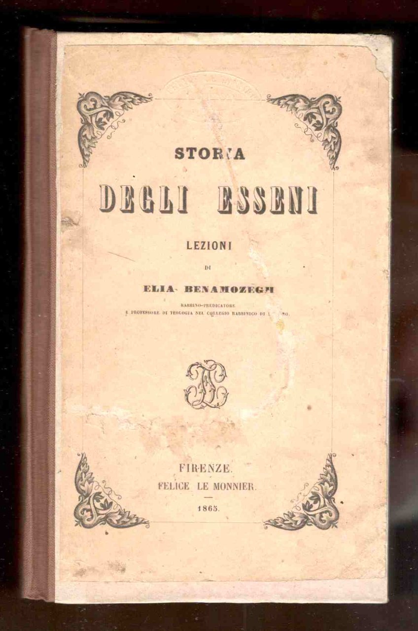 Storia degli Esseni. Lezioni