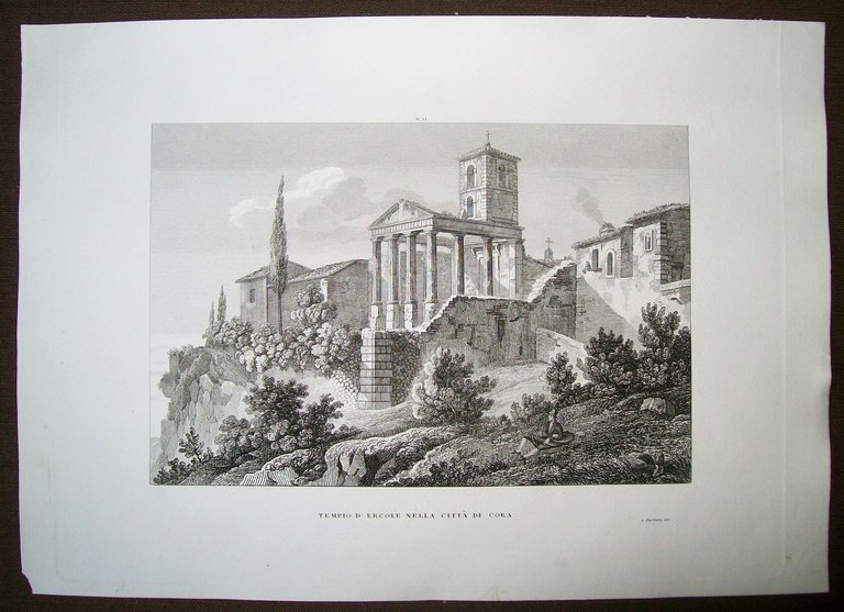 TEMPIO D'ERCOLE NELLA CITTA' DI CORA.