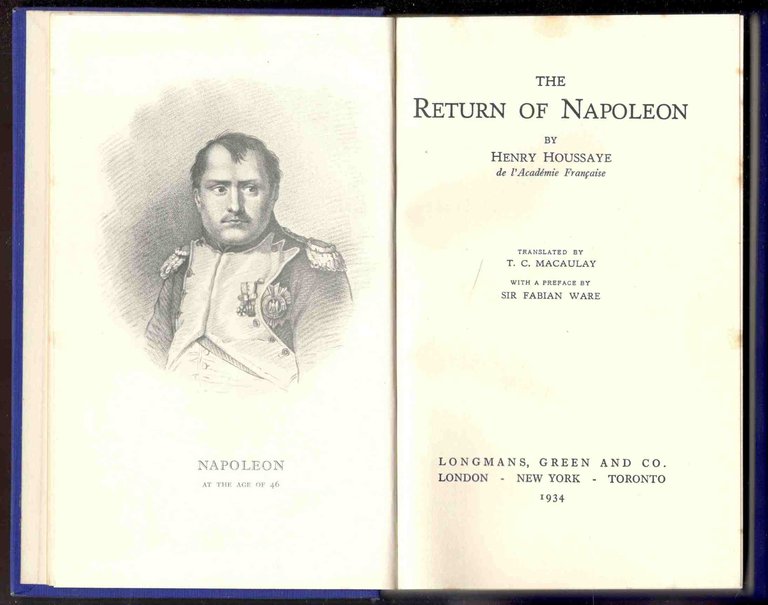 The return of Napoleon. Translated by T. C. Macaulay. With … | Immagine Gallery 1