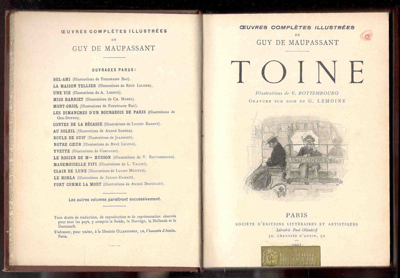 Toine. Illustrations de V. Rottembourg. Gravure sur bois de G. …