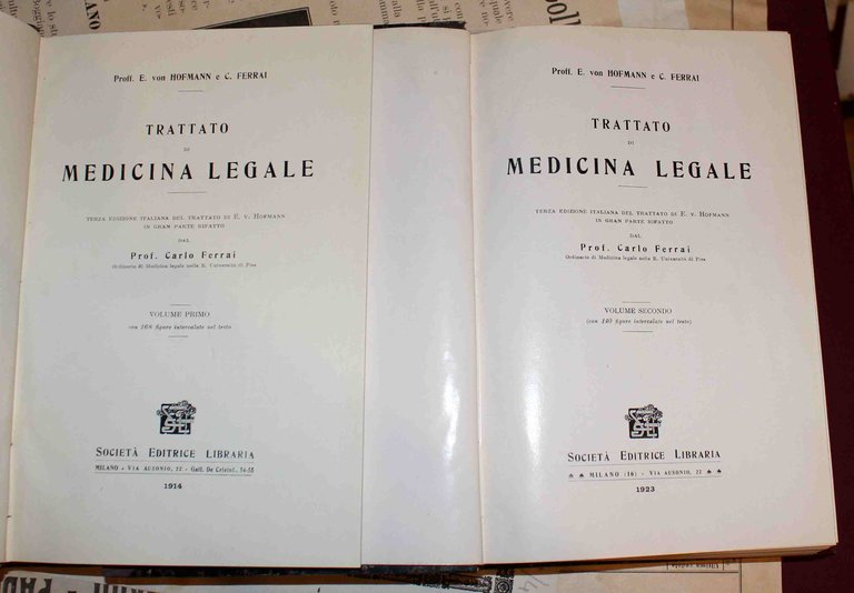 Trattato di medicina legale. Terza edizione italiana del trattato di …