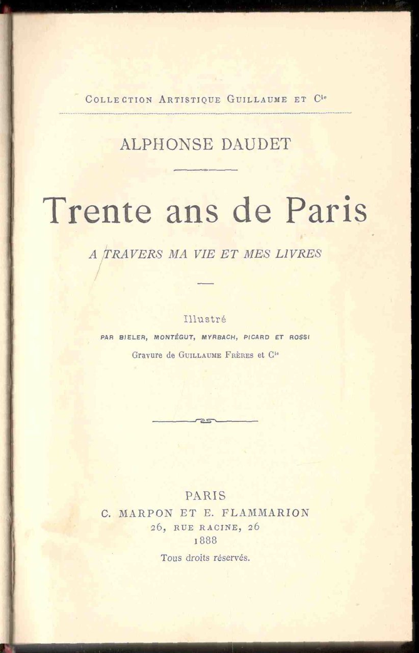 Trente ans de Paris à travers ma vie et mes …