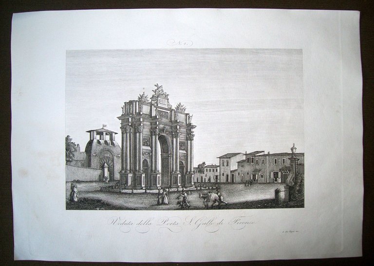 VEDUTA DELLA PORTA S. GALLO DI FIRENZE.