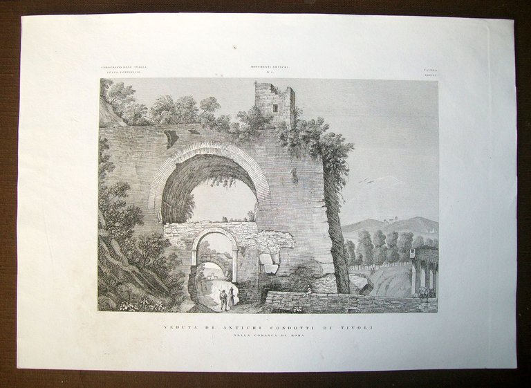 VEDUTA DI ANTICHI CONDOTTI DI TIVOLI